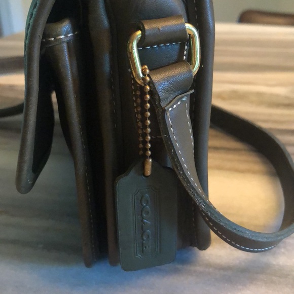 Dark green vintage Coach bag # F58-9850 - Picture 3 of 9